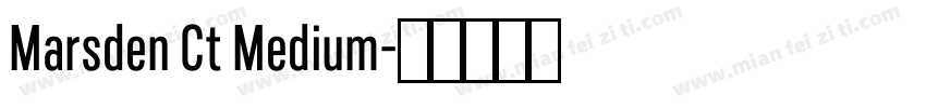 Marsden Ct Medium字体转换